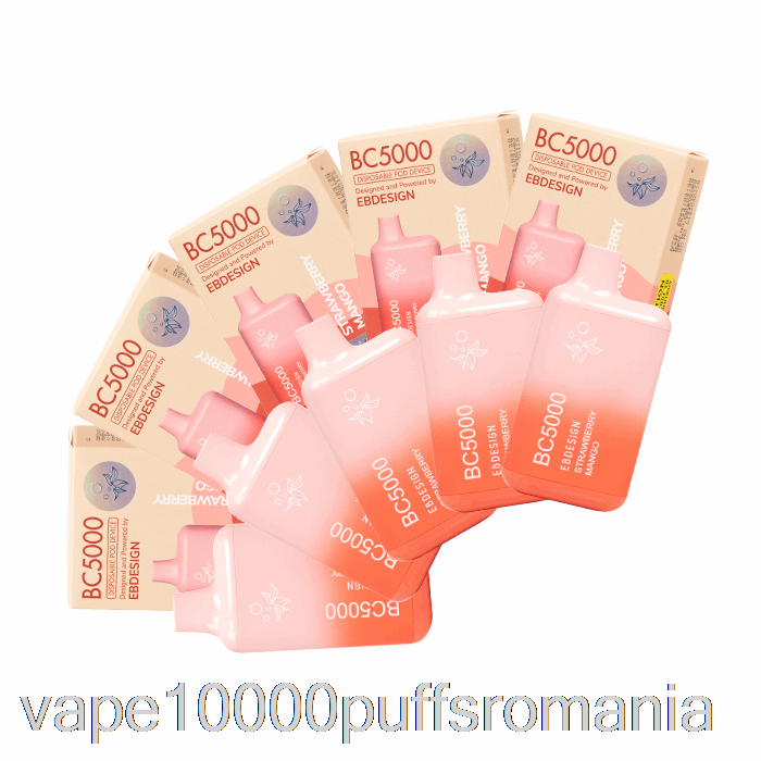 Vape Romania Bc5000 0% Zero Nicotină De Unică Folosință (pachet De 10)